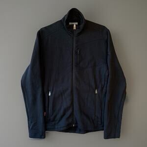 Icebreaker Realfleece 320 Jacket Small Black Full Zip Outerwear
